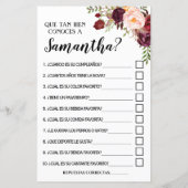 Wie gut kennen Sie das englische Brautspiel? (Rückseite)