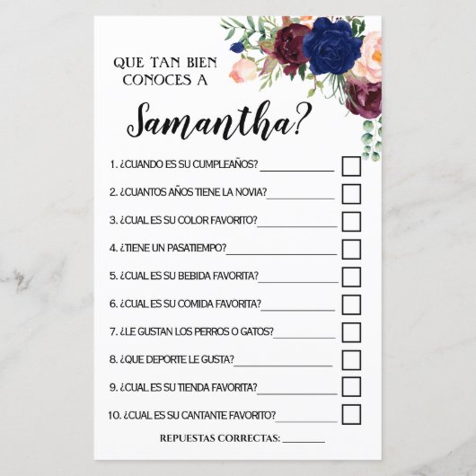 Wie gut kennen Sie das englische Brautspiel? (Rückseite)