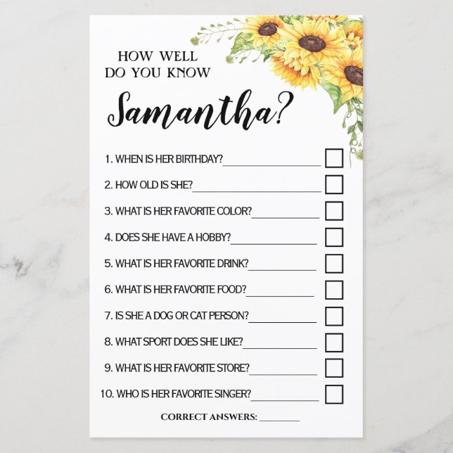 Wie gut kennen Sie das englische Brautspiel? (Vorderseite)