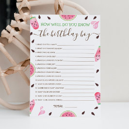 Wie gut kennen Sie das Geburtstagsjunge bearbeitba