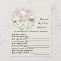 Wie gut kennen Sie das Mama Baby Shower Game?