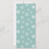 Wie gut kennen Sie das Snowflake Baby Showspiel? Einladung (Rückseite)