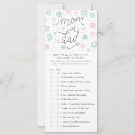 Wie gut kennen Sie das Snowflake Baby Showspiel? Einladung