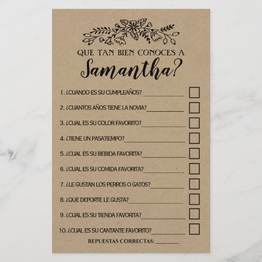 Wie gut kennen Sie das zweisprachige rustikale Spi (Rückseite)