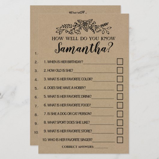 Wie gut kennen Sie das zweisprachige rustikale Spi (Vorne/Hinten)