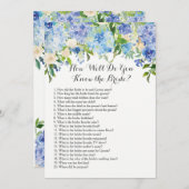 Wie gut kennen Sie die Braut? Einladung (Vorne/Hinten)