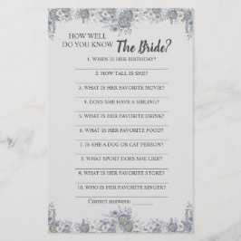 Wie gut kennen Sie die Bride Game Card? Flyer