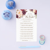 Wie gut kennen Sie die Bride Game Card? Flyer (Einzeln)