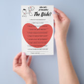 Wie gut kennen Sie die Bride Game Card? Flyer (Handgriff)