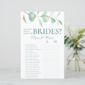 Wie gut kennen Sie die Brides Eukalyptus LGBT? (Stehend Vorderseite)