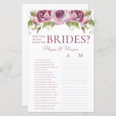 Wie gut kennen Sie die Brides Lila Rose LGBTQ (Vorne/Hinten)