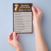 Wie gut kennen Sie die Cowboy-Duschkarte der Mama? Flyer (Handgriff)