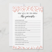 Wie gut kennen Sie die Kinderduschkarte? Einladung (Vorderseite)