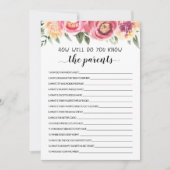 Wie gut kennen Sie die Kinderduschkarte? Einladung (Vorderseite)