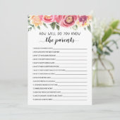 Wie gut kennen Sie die Kinderduschkarte? Einladung (Stehend Vorderseite)