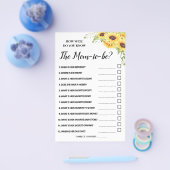 Wie gut kennen Sie die Mama Baby Showcard? Flyer (Einzeln)