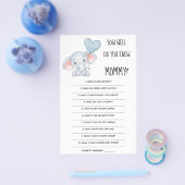 Wie gut kennen Sie die Mama Baby Showcard? Flyer (Einzeln)