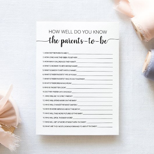 Wie gut kennen Sie die zu erwartende Elternkarte? Einladung