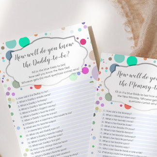 Wie gut kennen Sie Mommy und Daddy, zweiseitig