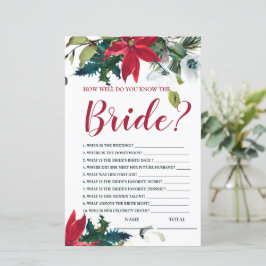 Wie gut kennen wir das Weihnachtsspiel der Braut P