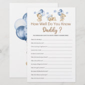 Wie gut kennst du Daddy Boy Baby Dusche? (Vorne/Hinten)