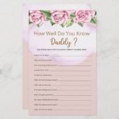 Wie gut kennst du Daddy Girl Baby Dusche? (Vorne/Hinten)