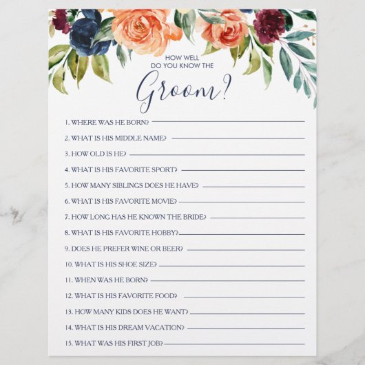 Wie gut kennst du das Game "Groom Brautparty"? (Vorderseite)