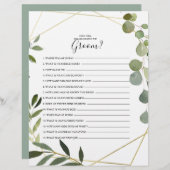 Wie gut kennst du das Game "Groom Brautparty"? (Vorne/Hinten)