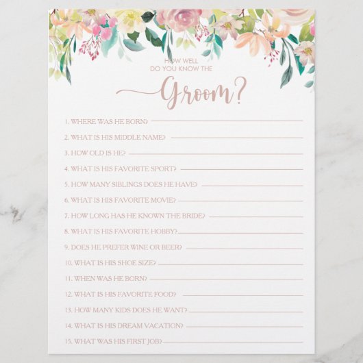 Wie gut kennst du das Game "Groom Brautparty"? (Vorderseite)