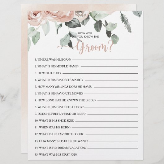 Wie gut kennst du das Game "Groom Brautparty"? (Vorne/Hinten)