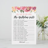 Wie gut kennst du das GeburtstagsMädchenspiel? (Stehend Vorderseite)