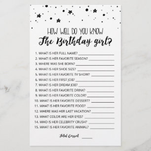 Wie gut kennst du das GeburtstagsMädchenspiel?