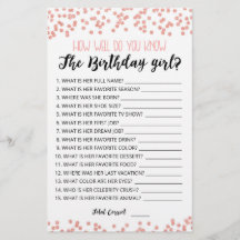 Wie gut kennst du das GeburtstagsMädchenspiel?