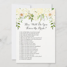 Wie gut kennst du die Braut?