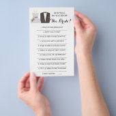 Wie gut kennst du die Braut? B & G Game Card Flyer (Handgriff)