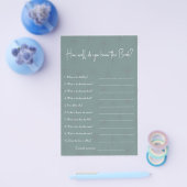 Wie gut kennst du die Braut? Showspiel-Flyer Flyer (Einzeln)