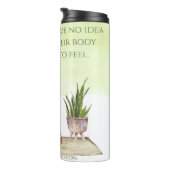 Wie gut Wasserfarbe Yoga Reisen Mug Thermosbecher (Nach rechts gedreht)