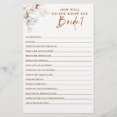 Wie gut weißt du, dass die Braut Brautparty ist? (Vorderseite)