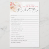 Wie gut weißt du, dass die Braut Brautparty ist? (Vorderseite)