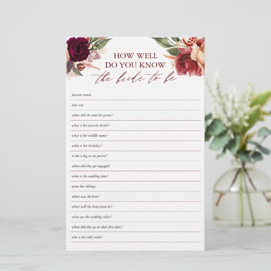Wie gut weißt du, dass die Braut Brautparty ist? (Stehend Vorderseite)