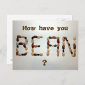 Wie haben Sie Bean, lustiges Puppenessen Postkarte (Vorne/Hinten)