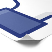 Wie Hand - Daumen hoch Poster (Ecke)