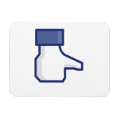 Wie Hand - FB Daumen hoch Magnet (Horizontal)