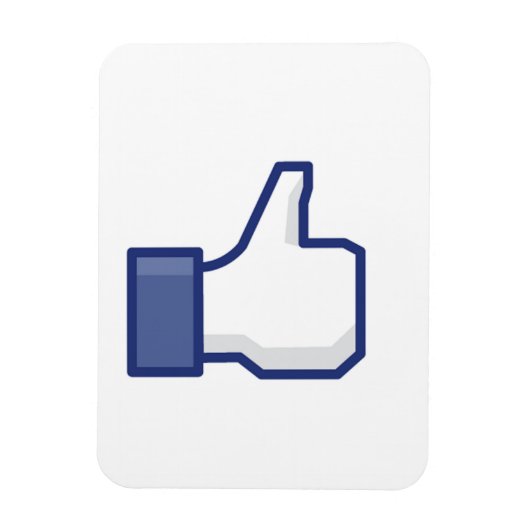 Wie Hand - FB Daumen hoch Magnet (Vertikal)