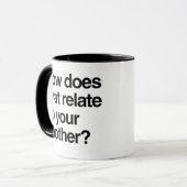 Wie hängt das mit Ihrer... Tasse (Vorderseite Links)