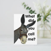 Wie hast du mich genannt? postkarte (Stehend Vorderseite)