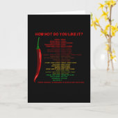 Wie heiß magst du es? Scoville Scale Heat Units Karte (Gelbe Blume)