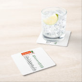 Wie heißt dein Elf? Weihnachts-Party-Untersetzer Rechteckiger Pappuntersetzer (Vor Ort)