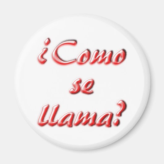 Wie heißt du? magnet (Vorne)