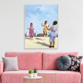 Wie hoch? 2001 leinwanddruck (Insitu (Wohnzimmer))